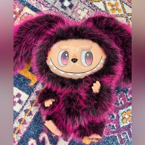 Labubu Bunny Zimomo 38 cm Pink Purple Hair Doll